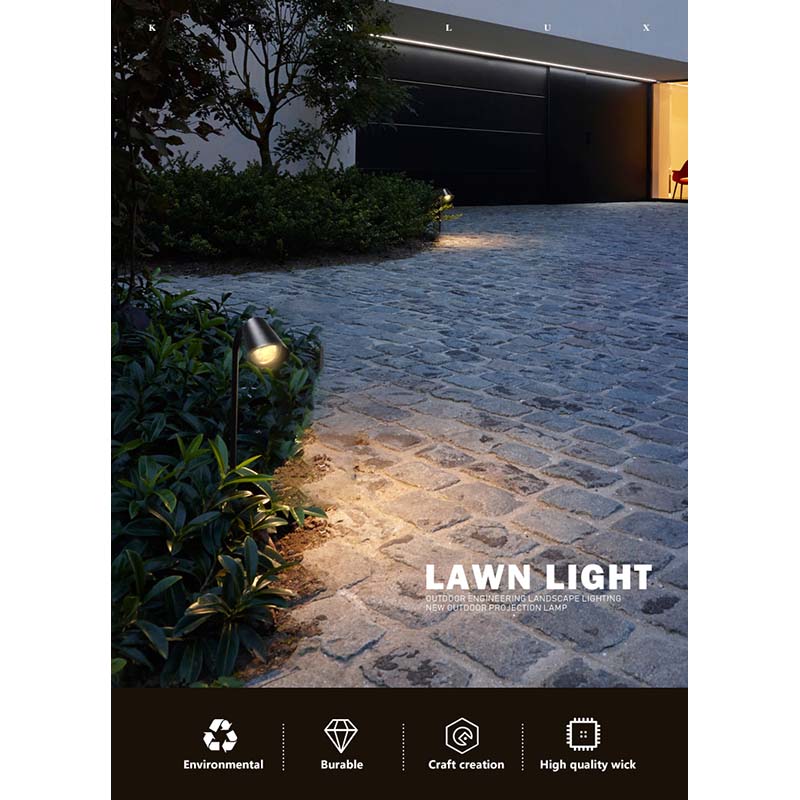 Landscape Lighting Satin Black Cast Spot Light5